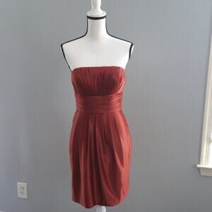 Bill Levkoff Strapless Cocktail Dress Size 4 (EUC)